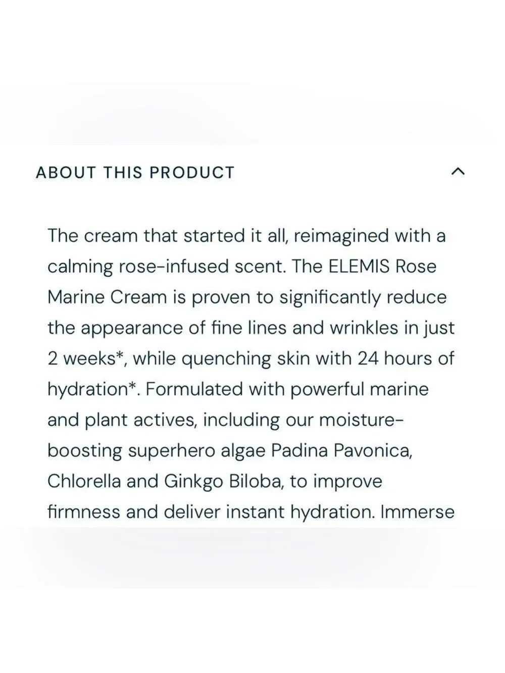 NIB ELEMIS Pro-Collagen Rose Marine Cream 15 ml Anti Wrinkle Hydrating Day Cream
